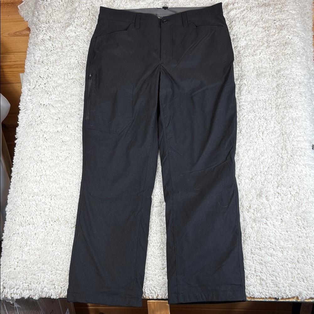 Eddie Bauer Fleece Lined Tech Pants Men’s 34x30 Stretch Winter Hiking Black